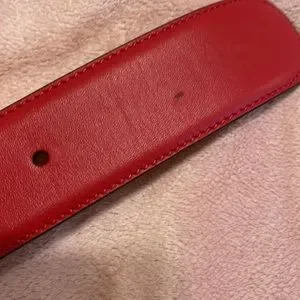 Gucci | Accessories | Red Gucci Womans Belt 657b | Poshmark display picture 3